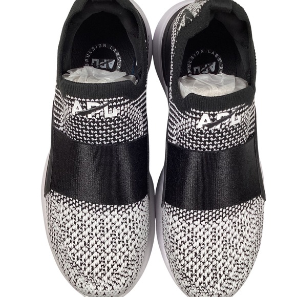 APL‎ Women's Techloom Bliss Slip On Sneakers Black White Ombre Size 5 EUC - Picture 8 of 8